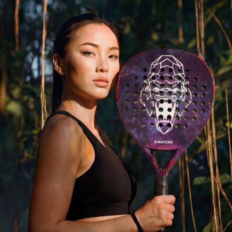 A player holding the Gorilla racket