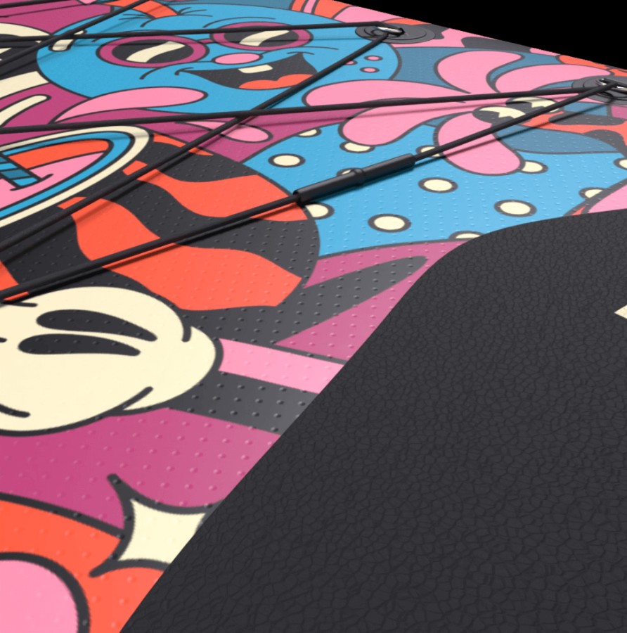 Close-up render of the YeYe Weller print